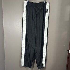 Nike Black Track Pants with White Stripes Breakaways